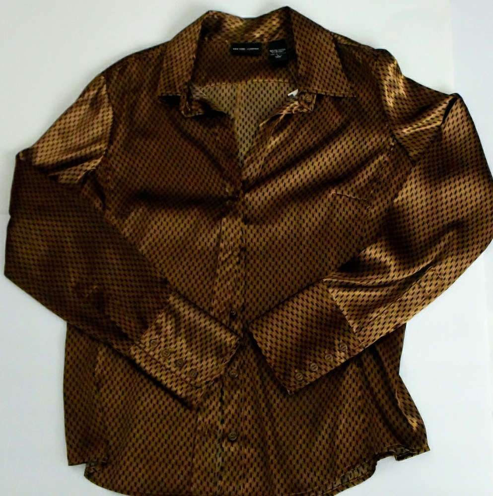 NY&Co Gorgeous Blouse Sz L